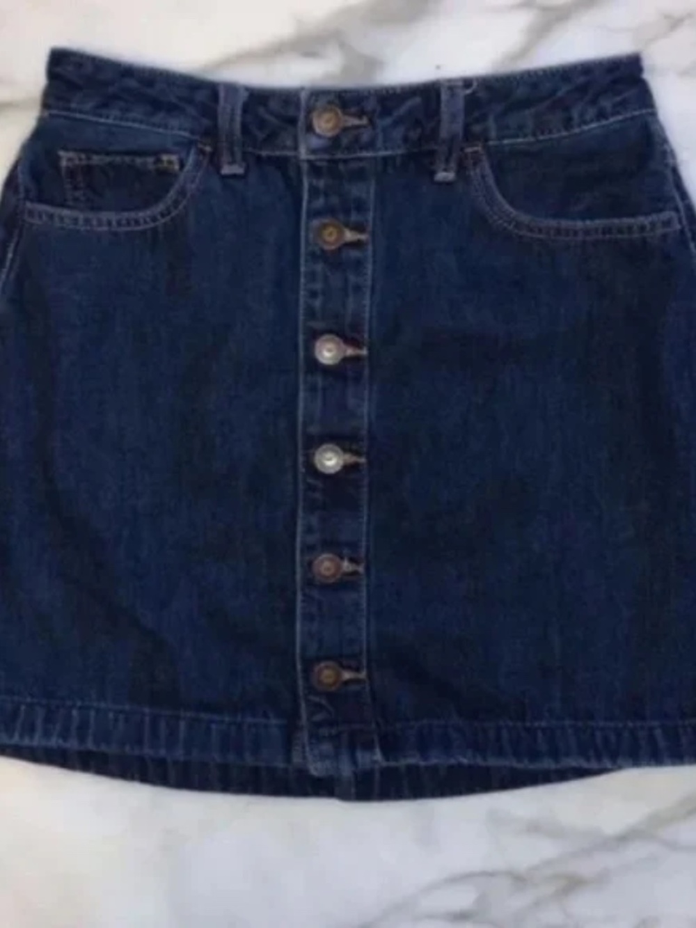 Hollister Ultra High Rise Jean Mini Skirt